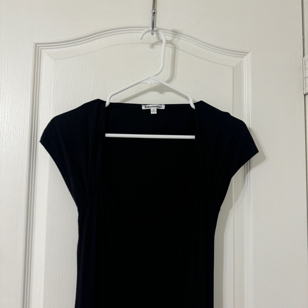 REFORMATION Harlyn Knit Dress black Size S - Picture 5 of 10